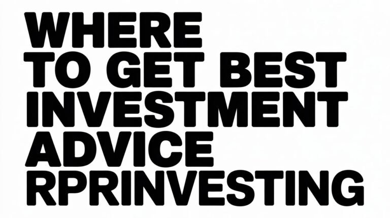 where to get best investment advice rprinvesting